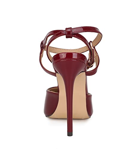 MKF Collection Women's Stiletto High Heels Ankle Strap Pumps Shoes4