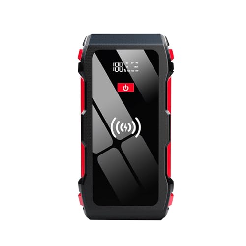Démarrage d'urgence de voiture 12V et batterie externe sans fil pour smartphone en voyage