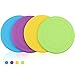 Xingsky 4 Piezas Frisbees de Perro, 18cm Juguete de Disco Volador para Perro, Juguete para Masticar Mascotas de Goma, Training Dog Training Frisbee, lanzar, atrapar y Jugar