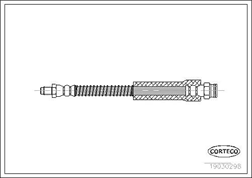 Flexible de frein Corteco 19030298, durite hydraulique haute pression pour étrier