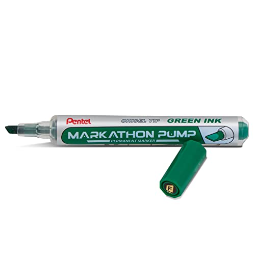 Pentel Markathon Pump Permanent Marker, Chisel Tip, Assorted Colors, 4 Pack (Nlf60Xbp4M) #TOP5
