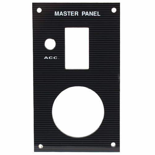 Bass Cat Boat Blank Switch Panel | Master Power Accessory Black