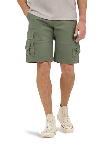Lee Extreme Motion Carolina Cargo-Shorts für Herren, Olive Grove Ripstop, 46 – Ansicht 1