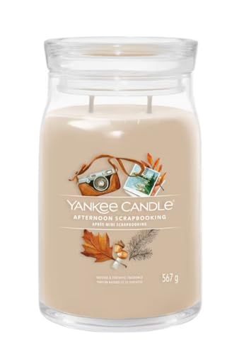 Yankee Candle Signature Candela Profumata, Giara Garnde Signature Afternoon Scrapbooking,