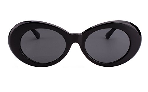 Womens Mens Cat Eye Bold Retro Oval Sunglasses Thick Frame2