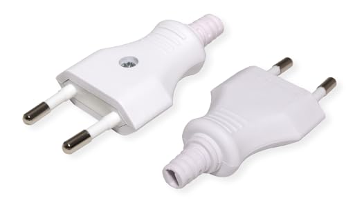 BACHMANN Eurostecker Euroflachstecker Weiß 900.003 (Bruchfestes Kunststoffgehäuse)