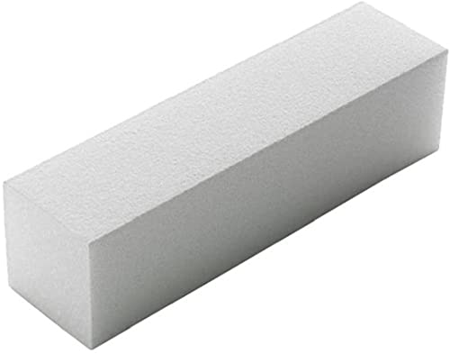 U-M 1PC White Nail Buffer Block 4 Way Nail File Rough Abrasive Buffer Nail Art Tool Fingernail Manicure Pedicure Kit