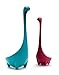 OTOTO Purple Nessie Ladle & Turquoise Mama Nessie Colander Value Pack - Special Edition Soup Ladle & Colander Set - Ladles for Cooking - Kitchen Colander for Pasta - Dishwasher Safe & BPA free Ladle