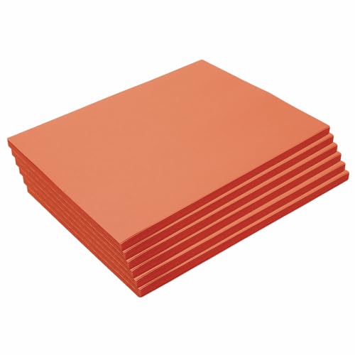 Colorations 9 x 12 Mediumweight Orange Construction Paper - 300 Sheets Bulk Pack Art Paper Arts and Crafts School Supplies Drawing Coloring Painting 3D Art