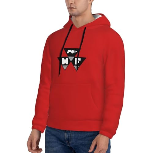 Oicvrct Massey Ferguson Men's Fleece Lined Hoodie - Ultra-Soft Plush Lined Hooded Sweatshirt with Pocket4