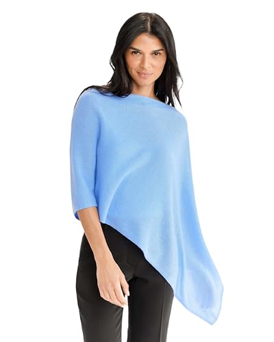 Image of CLAUDIA NICHOLE Womens 100% Cashmere Dress Topper - Cashmere Poncho Wrap