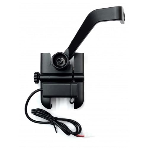 Image of Universal Bicycle Phone Mount Holder, Adjustable Handlebar Clamp, Black (C2 USB)