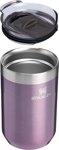 Image of STANLEY Everyday Camp Cup 12 oz | Drink Through Lid | Cup for Coffee, Tea and Drinks | Insulated Stainless Steel | BPA-Free | Wisteria Shine