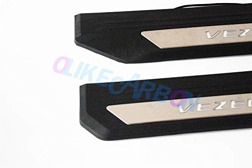 Olike For Honda Vezel 2016-2021 Fashion Style Car Led Door Sill Scuff Plate Entry Guard Door Sill Protector Trim (Outer) #TOP7