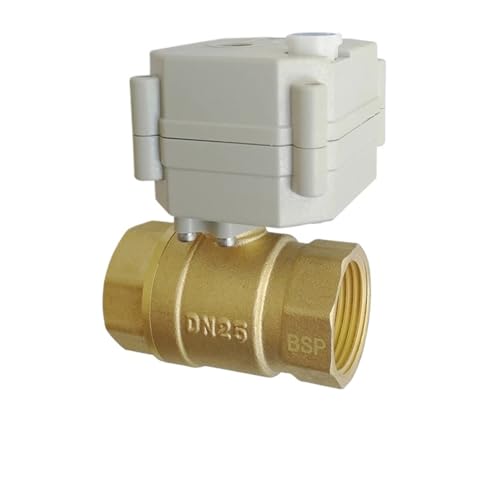 Válvula motorizada TF25-B2 de latón DN25 con engranaje de metal DC12V 2