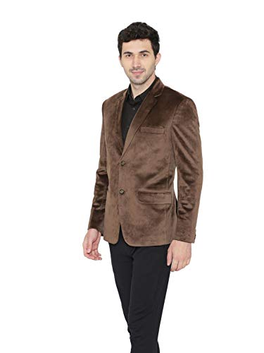 Image of WINTAGE Men's Velvet Two Buttoned Notch Lapel Party Coat Blazer-4 Colors