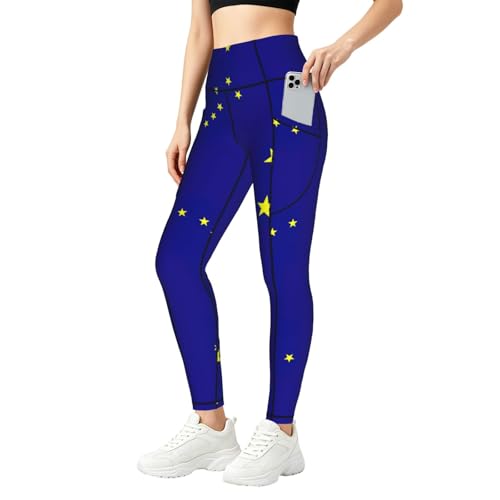 Leggings de Alaska pantalones elásticos de entrenamiento mujer uso climático con bolsillos