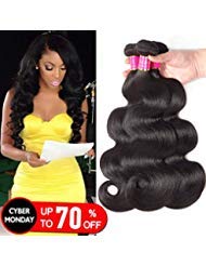Body Wave 1 Bundle Todayonly Brazilian Body Wave Human Hair Weave Bundle (16 inch) Unprocessed Brazilian Virgin Hair Body Wave One Bundle Remy Human Hair Weave Wavy Wholesale Hair Extension Natural Color (20/22/24 Inch, Peruvian Hair)