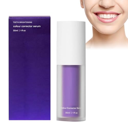Miniatura 8 de Pasta Blanqueadora Dientes 30ml, Purple Blanqueador Dental, Color Corrector Serum Dientes, Dental Pasta de Dentes Blanqueante, Remoción de Manchas Dentales, Whiten and Brighten