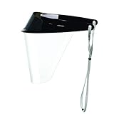 Pac-Dent iVisor Plus Reusable Face Shield Kit, Full Face Protective Shield with Anti-Fog Coating and Cinch Cord, Adjustable to Comfortably Fit All Head Sizes, Satin Black