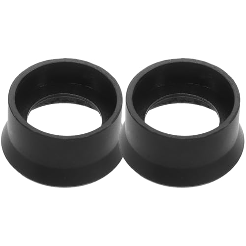 2 protectores de goma para prismáticos y microscopio estéreo en color negro