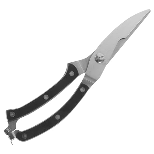 GRIRIW Stainless Steel Food Shear Multifunctional Chicken Bone Scissors with Ergonomic Handles for Effortless Cutting Kitchen Tasks and Kitchen Shears for Meat