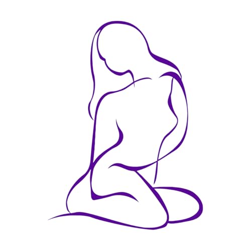 Calcomanía de pared de mujer desnuda de belleza abstracta, arte minimalista, silueta de mujer, pegatina de pared para decoración de dormitorio, retrato femenino desnudo grande - 49x67cm