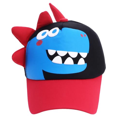 Homoyoyo Gorra de Béisbol Diseño de Dinosaurio Visera para 2-7 Años de Algodón 50-53 Cm, Sombrero Sol y Actividades al Aire Libre