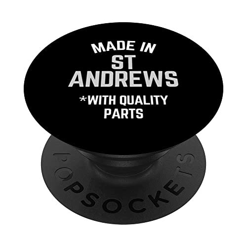 Hecho en St andrews divertido eslogan nacido en St andrews PopSockets PopGrip Intercambiable