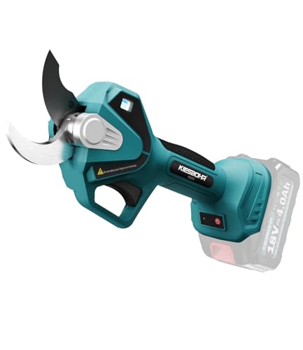 KIESBOHR 40mm Akku Astschere Kompatibel mit Makita 18V Akku, CSS03 Bürstenloser Elektrische Gartenschere mit LCD-Anzeige, Elektrisch Baumschere Akkuschere (ohne Akku und Ladegerät)