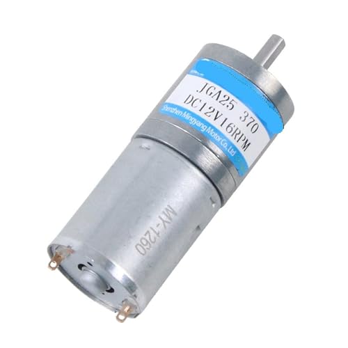 Moteur de réduction miniature DC 12V JGA25-370 à brosse et boîte de vitesses 620 tr/min