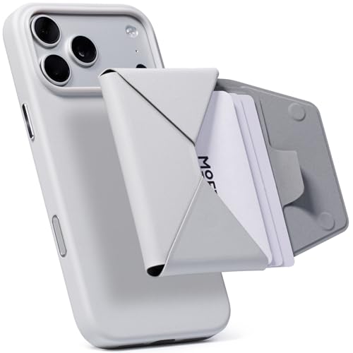 MOFT Magsafe Wallet, Slim Magnetic 8 - Card Holder, Snap Field Wallet with Pull to Access Design, RFID Blocking, MOVAS Veagn Leather Minimalist Travel Wallets for Men & Women, Misty Cove