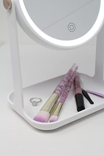 Onyx Professional Love Ellie Kat Lighted Makeup Mirror For Girls, Freestanding Teen Cosmetic Mirror, #TOP7