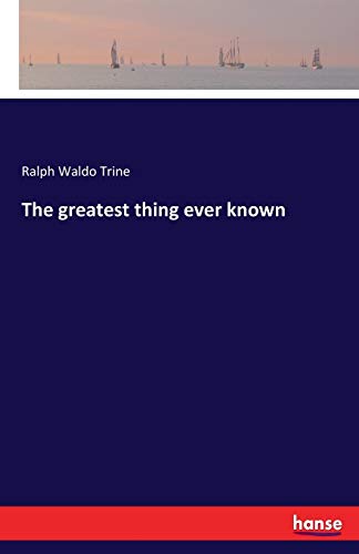  The greatest thing ever known Livre PDF Gratuit