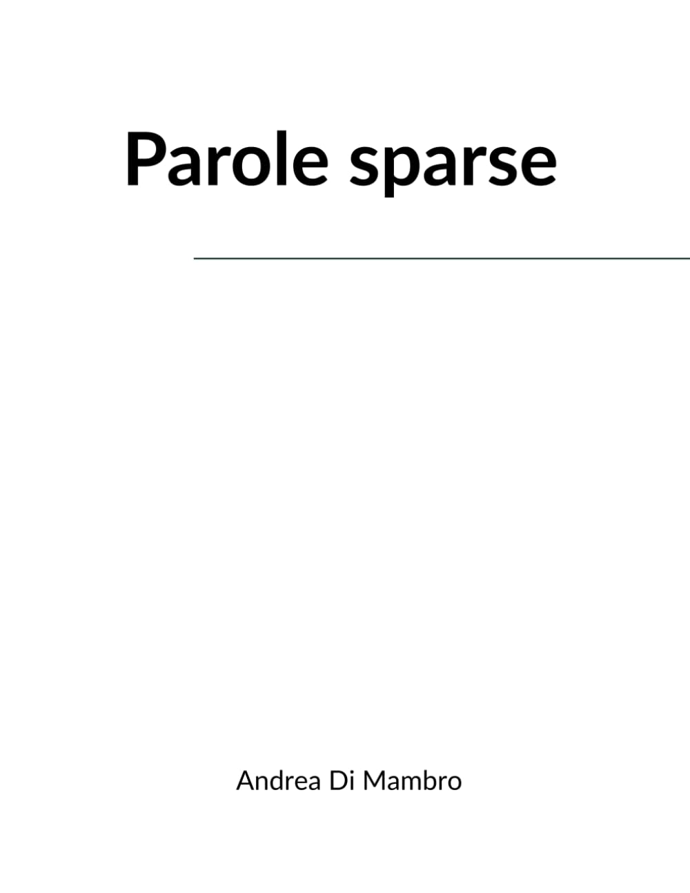 Parole sparse - Formato grande: Quaderno per la gestione delle password e degli accessi personali