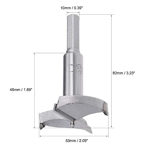 MACHSWON 2PCS Forstner Drill Bits Tungsten Carbide Wood Hole Saw Opener Drill Bit 53mm Woodworking Drilling Bit Cutter - Image 3