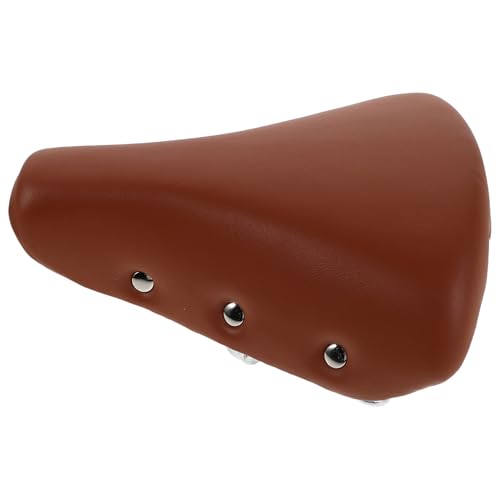 Selle de vélo rembourrée mousse UPKOCH grand confort marron