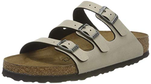 Image of Birkenstock FLORIDA, womens Sandal, Pull Up Stone, 2.5 UK (35 EU)
