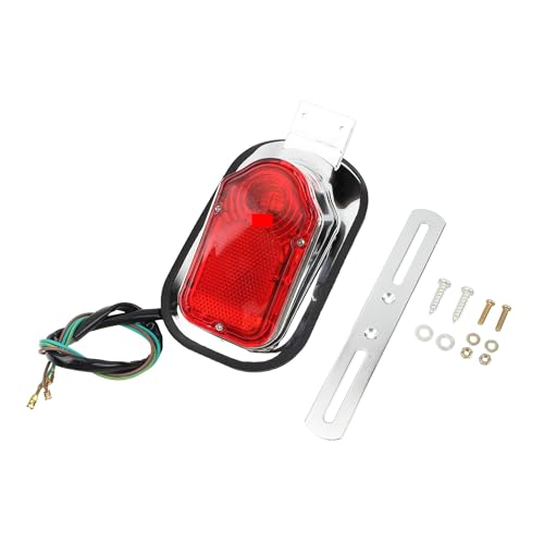 Luz de freno para motocicleta con soporte de matrícula integrado