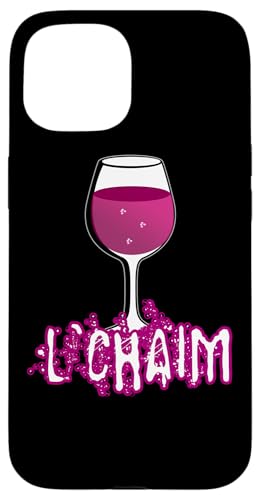 L'CHAIM glass for Jewish Chag Purim & Passover �X�}�z�P�[�X iPhone 15 �p