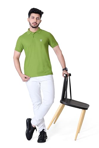 Image of Men's Premium Polo T-Shirt | Classic Collar | Smooth Finish | Half Sleeve Casual Wear (XS to 3XL)