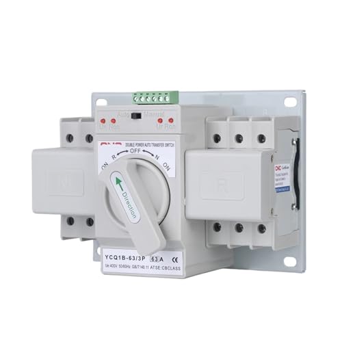 Commutateur de transfert automatique YCQ1B-63 3P 63A solution anti coupure de courant