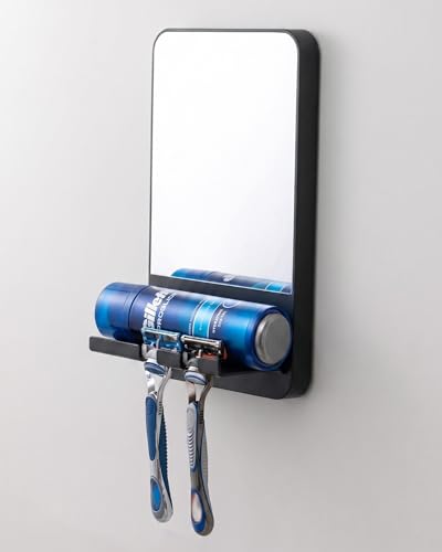 Image of TAILI Shower Mirror Fogless for Shaving with Razor Holder - Fog Free Suction Mirrors, Removable & Shatterproof Anti-Fog Shower Mirror, Bathroom Shower Accessories for Men & Women, K9 Anti-Fog Mirror