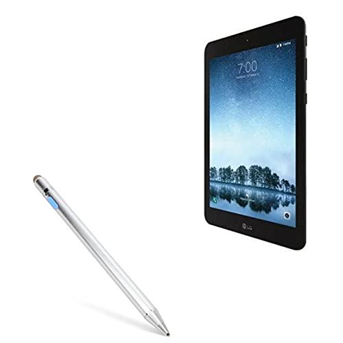 BoxWave Stylus Pen Compatible with LG G Pad F2 8.0 - AccuPoint Active Stylus, Electronic Stylus with Ultra Fine Tip for LG G Pad F2 8.0 - Metallic Silver
