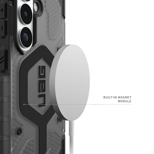 Image of Urban Armor Gear UAG Designed for Galaxy S26 5G Case, Pathfinder Clear - Compatible with Magnetic Charging Transparent Rugged Military Drop Tested Protective Cover - Ash /Black