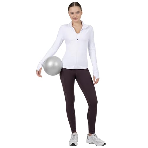 Image of YITTY Active Women's Ultraluxe Full Zip Jacket, Athleisure, 4-Way-Stretch, Thumbholes