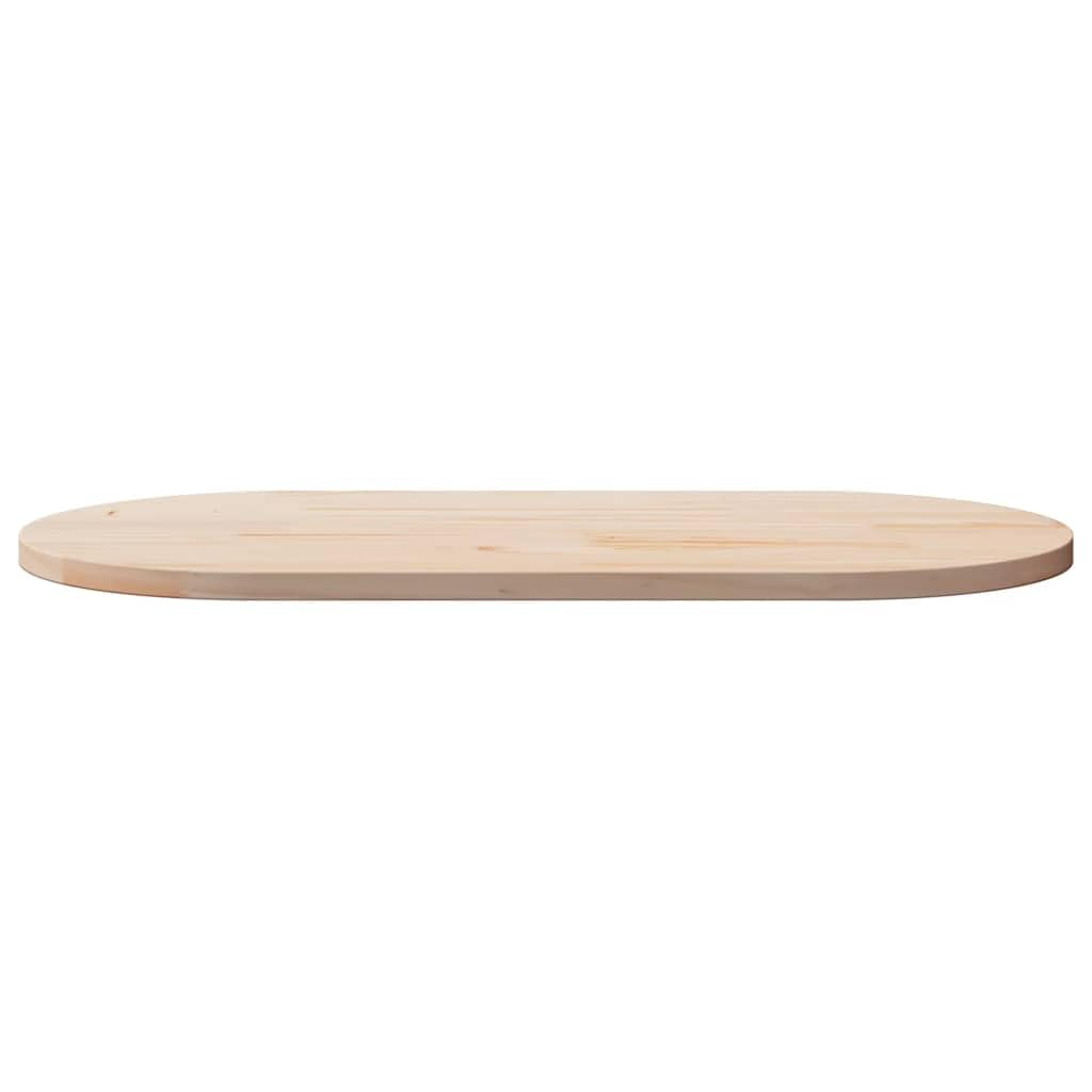 Dessus de table 110x55x2,5 cm bois de pin massif ovale