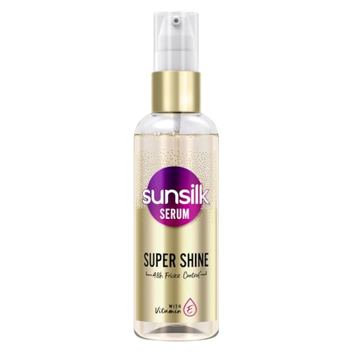 Sunsilk Super Shine Hair Serum For Dry frizzy Hair, Vitamin E Nourishment, 48 hour frizz free, non-sticky, 100ml Sunsilk Super Shine Hair Serum For Dry frizzy Hair, Vitamin E Nourishment, 48 hour frizz free, non-sticky, 100ml