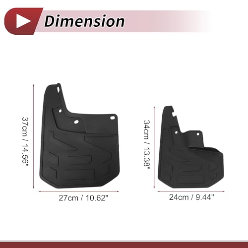 Image of 1 Set Mud Flaps Splash Guards for Chevrolet Colorado 2023-2024 Front and Rear Mud Guards W /Mount Accessories