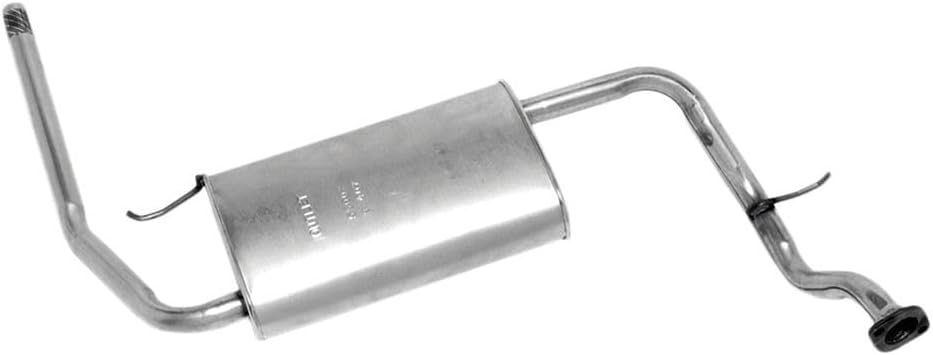 Walker Exhaust Quiet-Flow Stainless Steel 55002 Direct Fit Exhaust Muffler Assembly 1.8" Inlet (Outside) 1.5" Outlet (Outside)